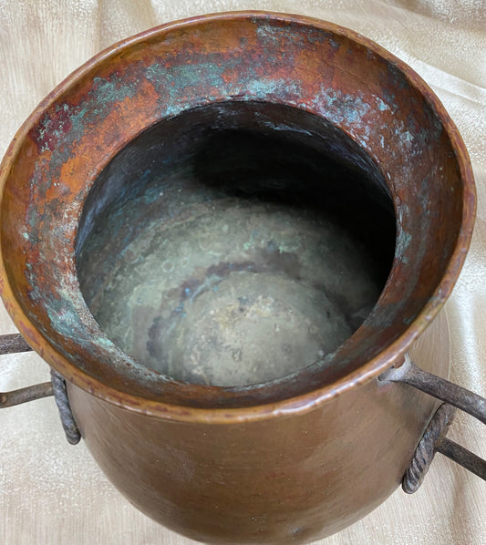 Copper Cauldron Planter