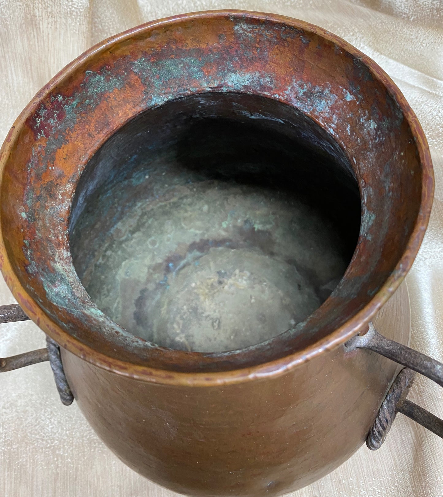 Copper Cauldron Planter
